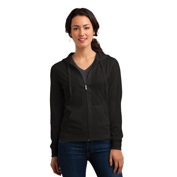 Women's Fitted Jersey Full Zip Hoodie Thumbnail