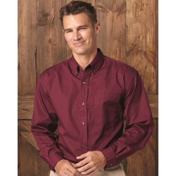 Long Sleeve Stain-Resistant Twill Shirt Thumbnail
