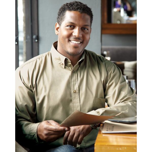 Long Sleeve Twill Shirt Tall Sizes Thumbnail