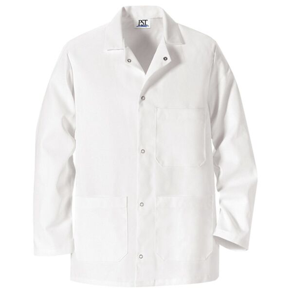 Gripper Front Short Butcher Coat Thumbnail