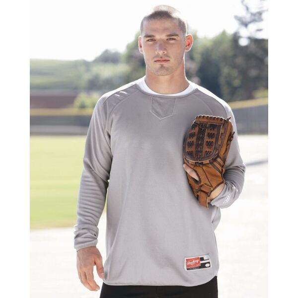 Flatback Mesh Fleece Long Sleeve Pullover Thumbnail