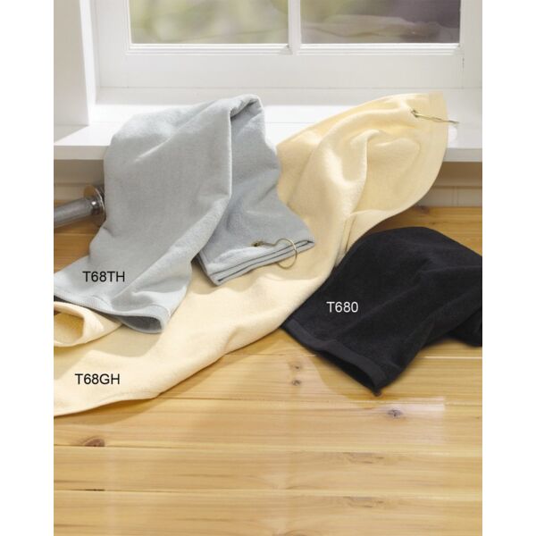 Deluxe Hemmed Hand Towel with Corner Grommet and Hook Thumbnail