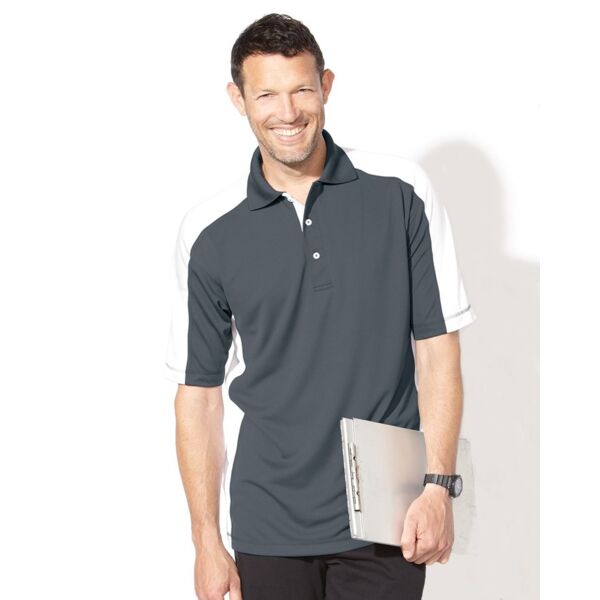Colorblocked Moisture Free Mesh Polo Thumbnail