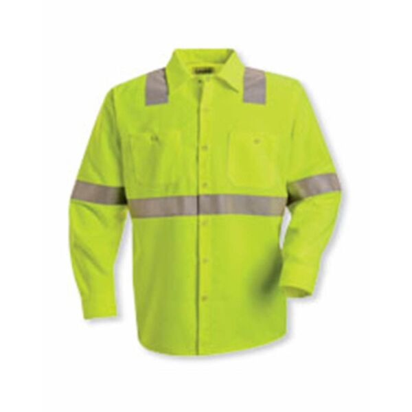 High Visibility Safety Long Sleeve Work Shirt Thumbnail