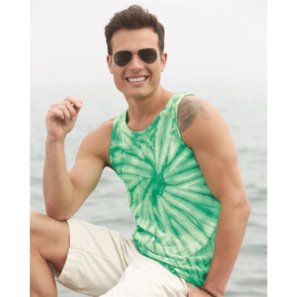 Unisex Cyclone Tie-Dyed Tank Top Thumbnail