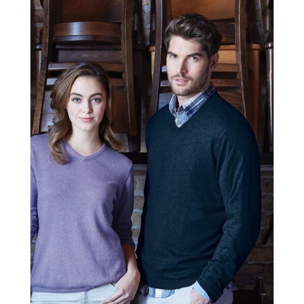 Vintage Cotton Cashmere V-Neck Sweater Thumbnail