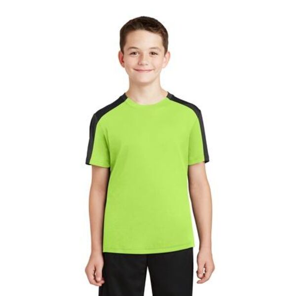 Youth PosiCharge &#174; Competitor &#153; Sleeve Blocked Tee Thumbnail