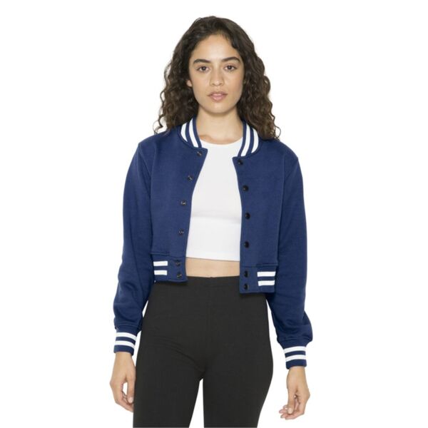 Women's Heavy Terry Crop Club Jacket Thumbnail
