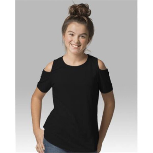 Girls Cold Shoulder T-Shirt Thumbnail
