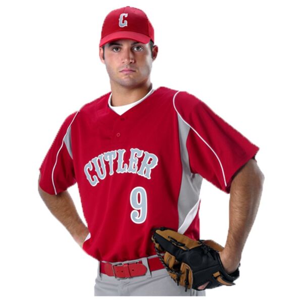 Two Button Henley Baseball Jersey Thumbnail