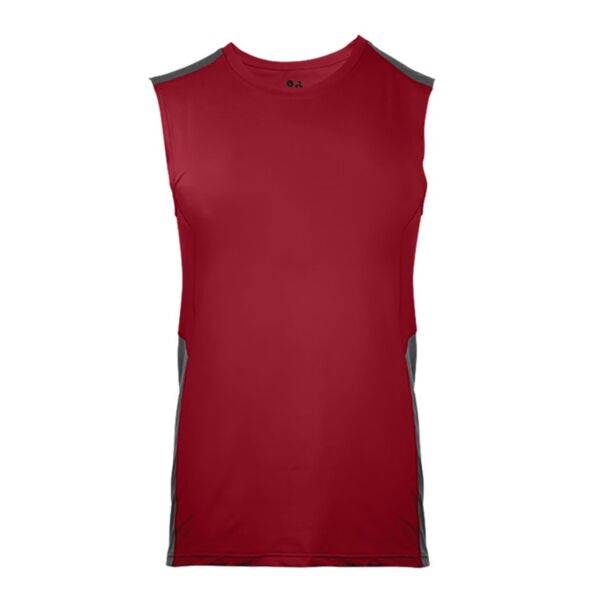 Line Embossed Fitted Sleeveless Thumbnail