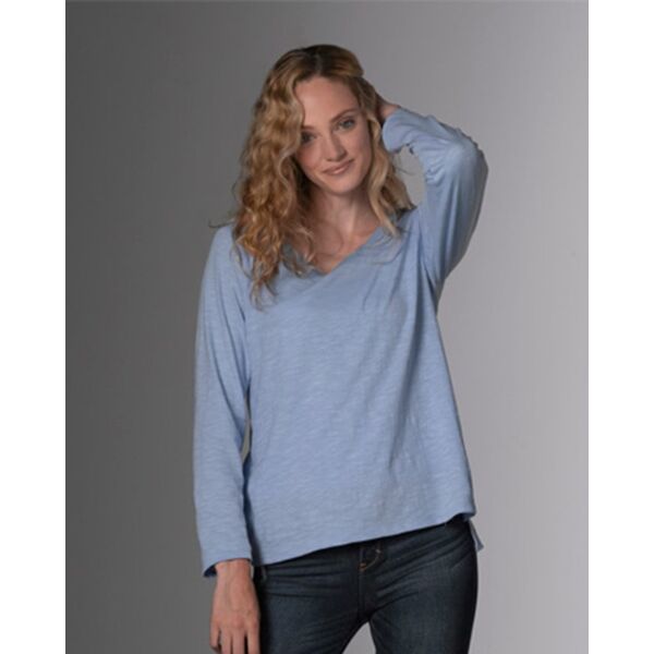 Women's Slub Jersey Long Sleeve T-Shirt Thumbnail
