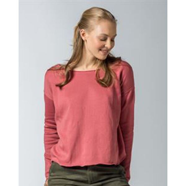 Women's Terry Split Back Pullover Thumbnail