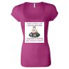 Women's Sheer Mini Rib Scoopneck Tee Thumbnail